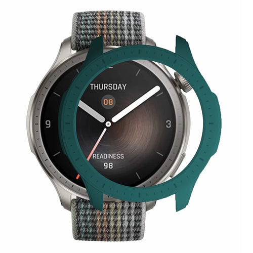 For Huami Amazfit Balance Hard PC Hollow Watch Case Protective Watch Cover - Midnight Green - 1
