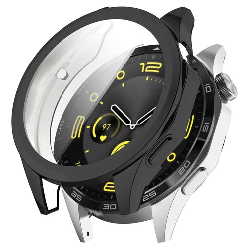 For Huawei Watch GT 4 46mm Watch Protective Cover Full Coverage Electroplating TPU Case - Black - 1