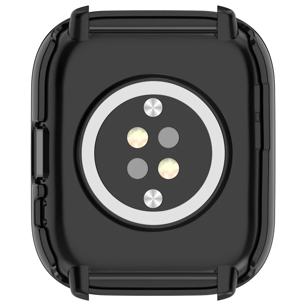 For Huami Amazfit Active (A2211) Case with Tempered Glass Film Full Protective Hard PC Watch Cover - Black - 7