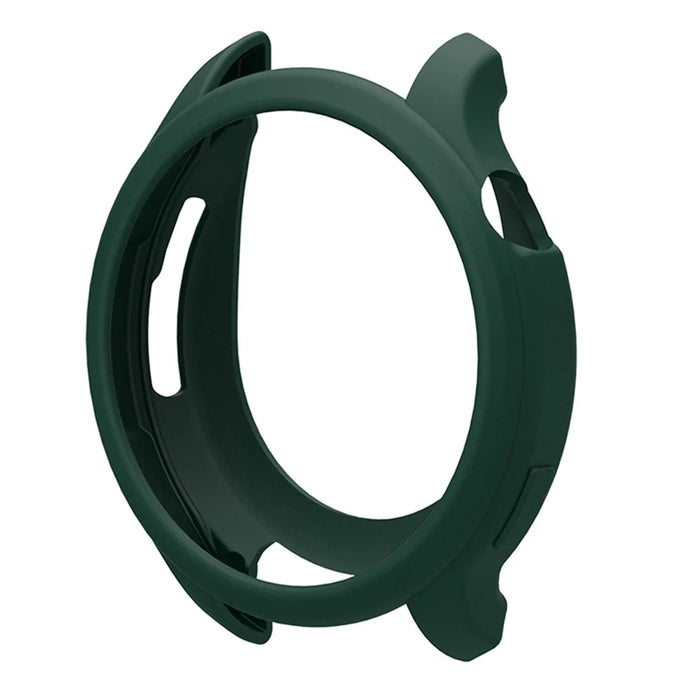 For Huami Amazfit Balance (A2286) Protective Frame Soft Silicone Protector Watch Case - Blackish Green - 1