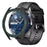 For Aigo GT8 Smart Watch Half-Wrapped Protective Cover Hard PC Frame Watch Case with Dial Plate - Black+Blue - 1