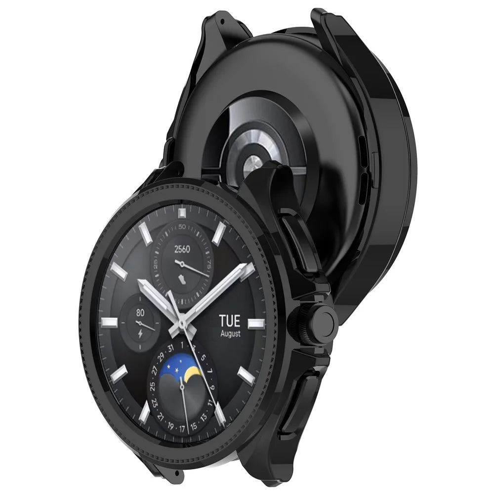 For Xiaomi Watch 2 Pro Protective Frame Hard PC Hollowed-out Watch Cover - Black - 3