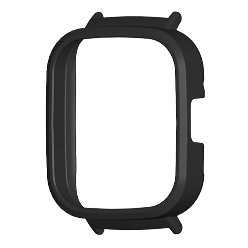 For Xiaomi Redmi Watch 3 Hard PC Bumper Frame Case Protective Cover with 20mm Adapter Connector - Black - 3