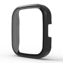 For Xiaomi Redmi Watch 3 Hard PC Watch Case Cover with Tempered Glass Screen Protector - Black - 2