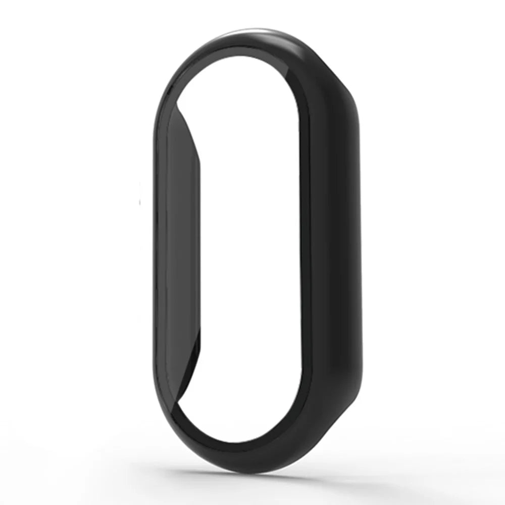 For Xiaomi Smart Band 8 / Band 8 NFC Protective Case Full Cover PC Watch Cover with Screen Protector - Black - 2