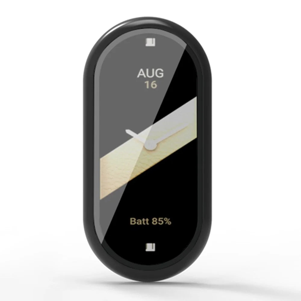 For Xiaomi Smart Band 8 / Band 8 NFC Protective Case Full Cover PC Watch Cover with Screen Protector - Black - 5