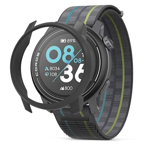 For Coros Pace 3 Watch Protective Cover Hard PC Half-Cover Drop-resistant Frame - Black - 1