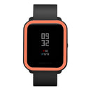 For Huami Amazfit Bip / Bip Lite Protective Edge Case Dual Color Silicone Watch Cover - Black+Orange - 1