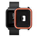 For Huami Amazfit Bip / Bip Lite Protective Edge Case Dual Color Silicone Watch Cover - Black+Orange - 3