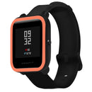 For Huami Amazfit Bip / Bip Lite Protective Edge Case Dual Color Silicone Watch Cover - Black+Orange - 4
