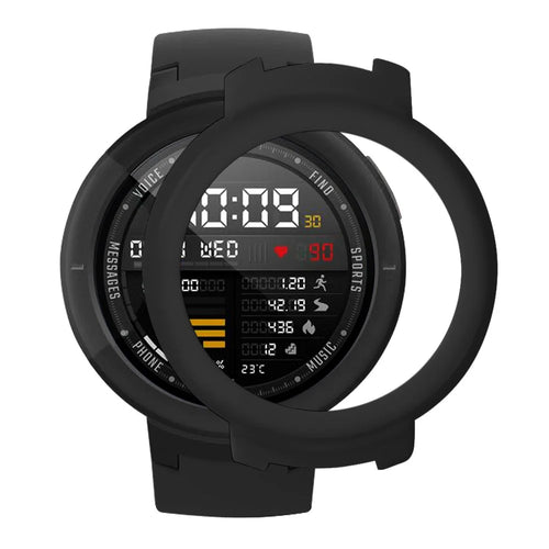 For Huami Amazfit Verge / Verge Lite Hard PC Frame Protective Bumper Shell Case - Black - 1