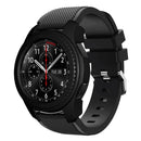 For Samsung Gear S3 / S2 Watch Case Half-Coverage Watch Frame Bumper Shell with Dial Plate - Black - 2