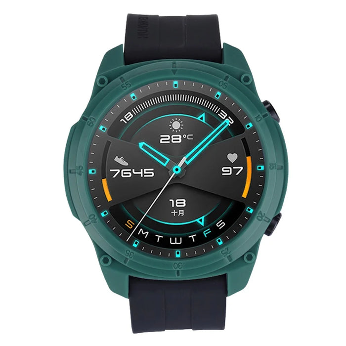 For Huawei Watch GT 2 46mm Protective Shell Soft TPU Watch Case Cover - Midnight Green - 3