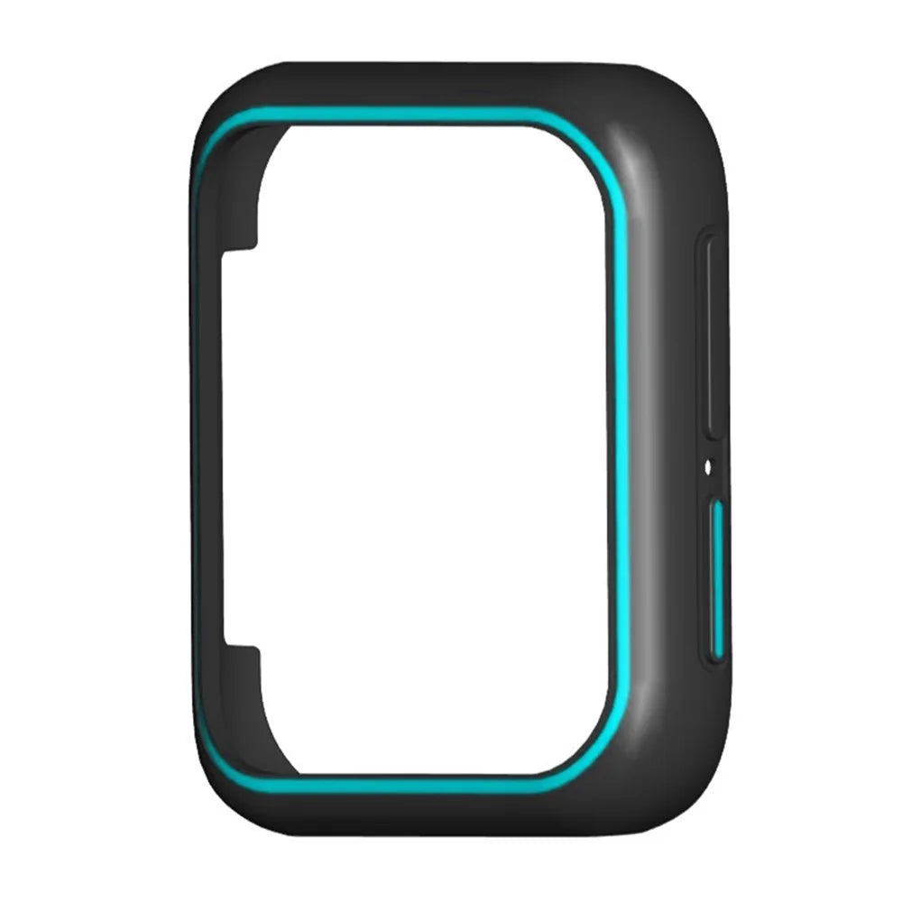For Oppo Watch 2 46mm / Watch 46mm TPU Protective Case Watch Bumper Shell - Black+Blue - 2