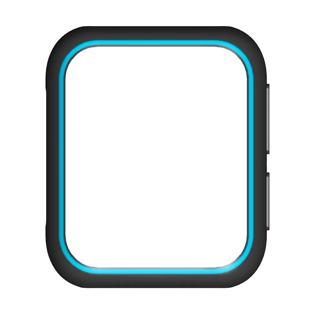 For Oppo Watch 2 46mm / Watch 46mm TPU Protective Case Watch Bumper Shell - Black+Blue - 3