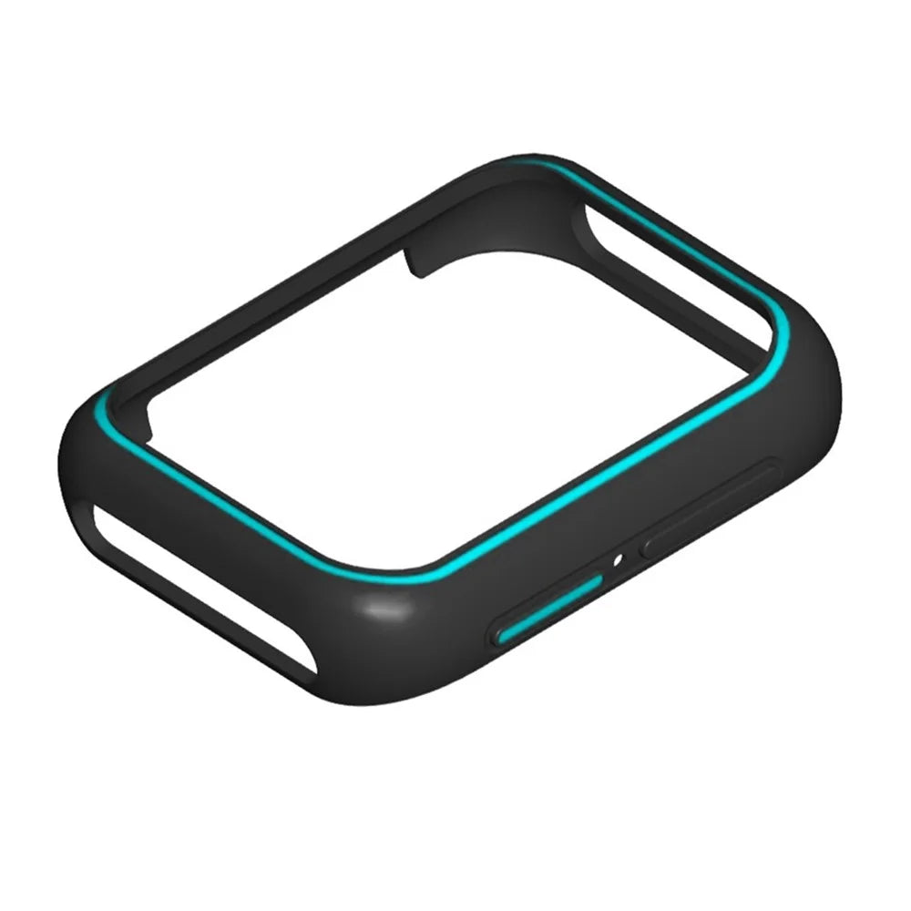 For Oppo Watch 2 46mm / Watch 46mm TPU Protective Case Watch Bumper Shell - Black+Blue - 4