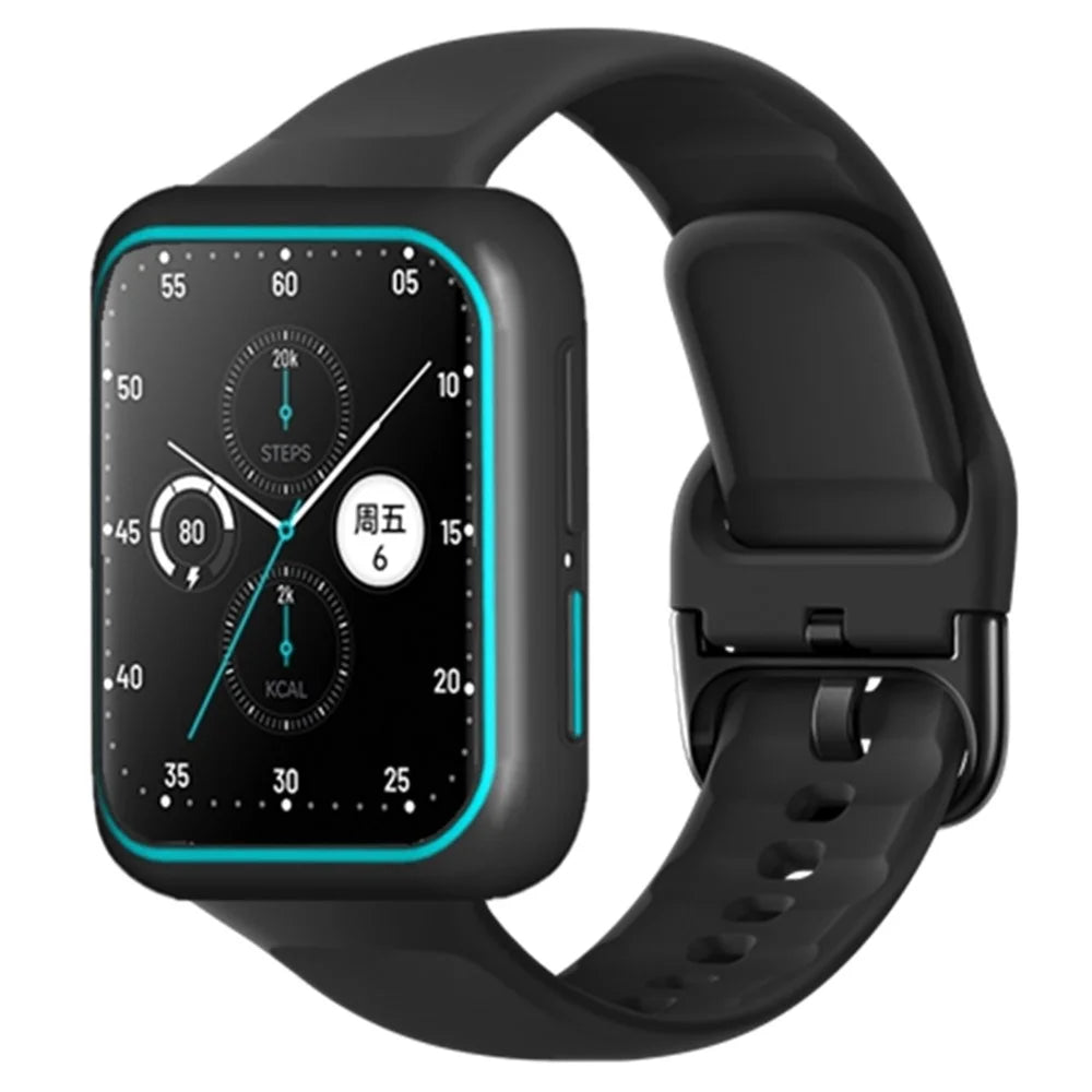 For Oppo Watch 2 46mm / Watch 46mm TPU Protective Case Watch Bumper Shell - Black+Blue - 5