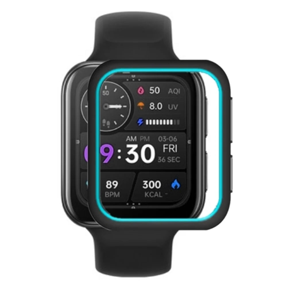 For Oppo Watch 2 46mm / Watch 46mm TPU Protective Case Watch Bumper Shell - Black+Blue - 7