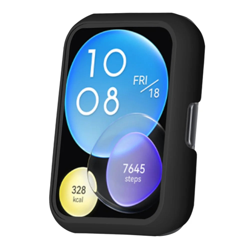 For Huawei Watch Fit 2 Protective Cover Hard PC Watch Case Hollow Shell Frame - Black - 2