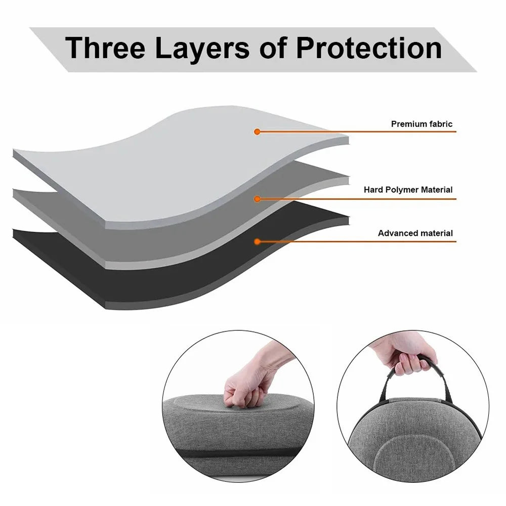 AL-Q022 For Meta Quest 3 VR Headset Carrying Case EVA+Polyester Portable Storage Bag - 6