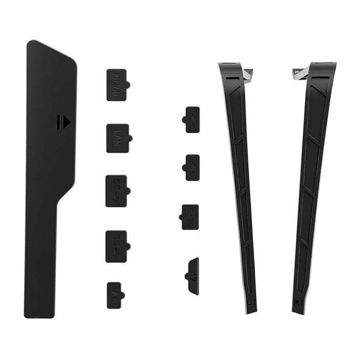 AL-P5231 For PS5 / PS5 Slim Game Console Silicone Dust Plugs + Dust-proof Net Set - 1
