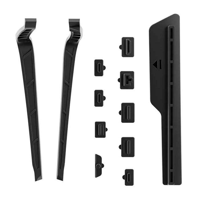AL-P5231 For PS5 / PS5 Slim Game Console Silicone Dust Plugs + Dust-proof Net Set - 2