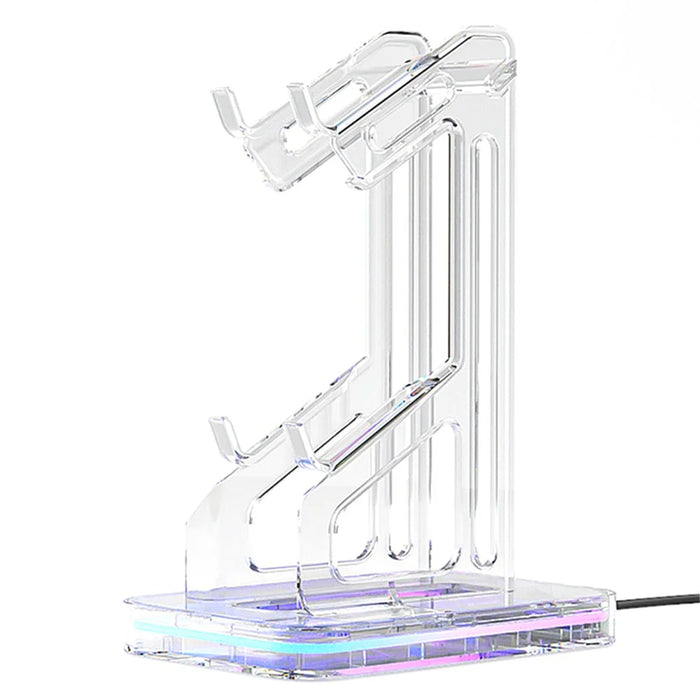 AOLION AL-XB2313 For PS4 / PS5 / Xbox Double Layers Console Rack Game Controller Holder with 2 USB Ports - 1