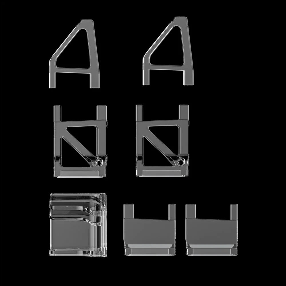 AOLION 1 Pair For Sony PS5 Slim Horizontal Place Storage Holder Mount Display Stand Game Console Accessory - Disc Edition / Square - 7