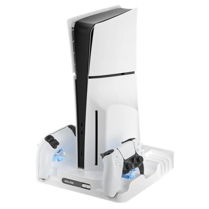 AOLION AL-P5327 Gamepad Charging Dock For PS5 Slim Game Controller Charging Stand Holder with Cooling Fan - 1