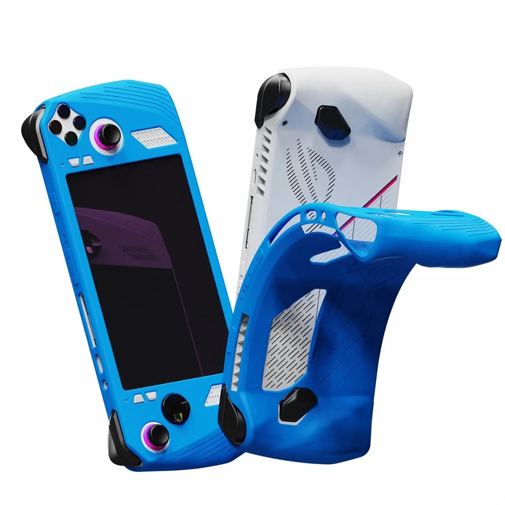 JYS-RA006 For ASUS ROG Ally Full Protection Game Controller Protector Silicone Sleeve Case - Blue - 1