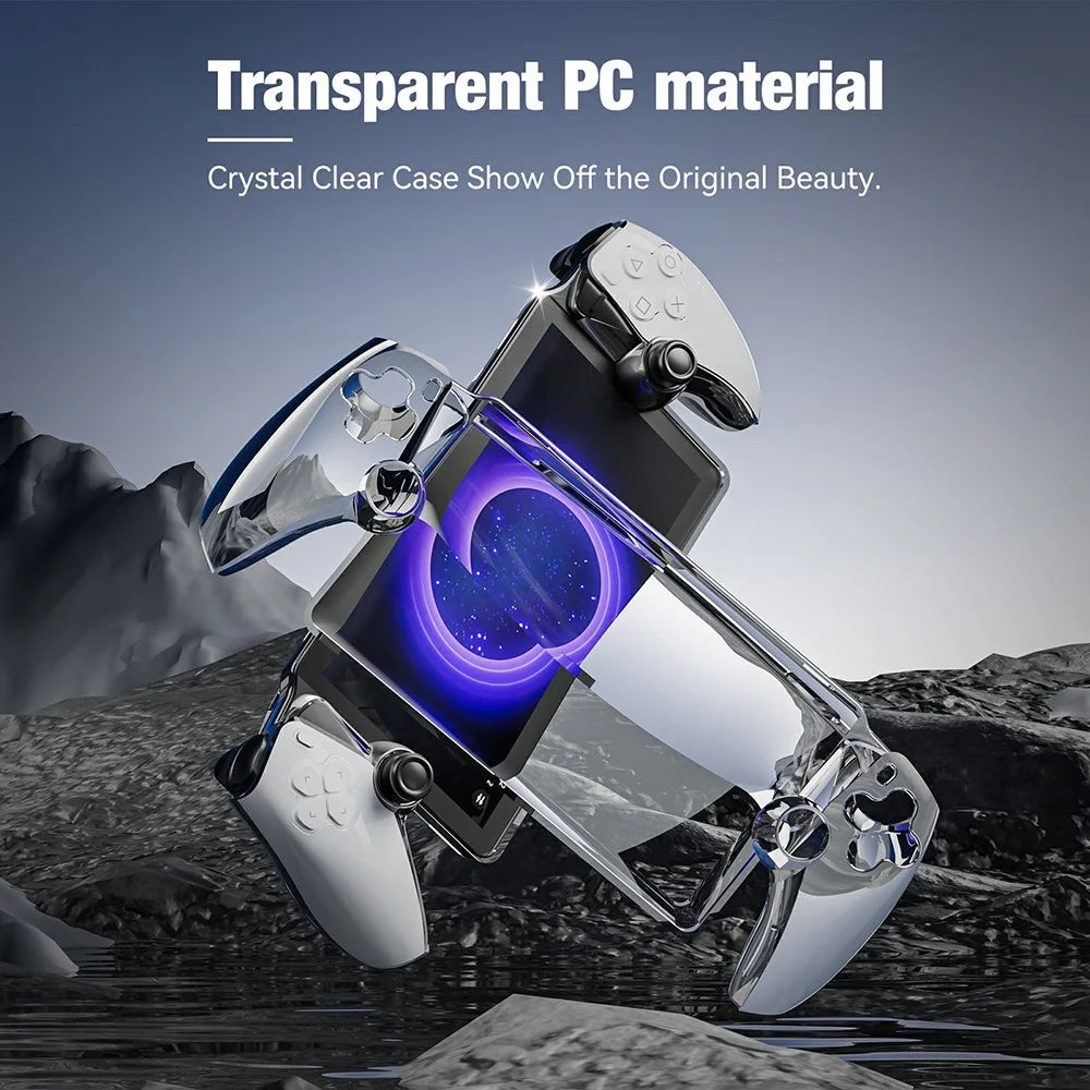 JYS P5187 For PS5 Portal Game Controller Crystal Clear Anti-Scratch PC Protective Case - 2