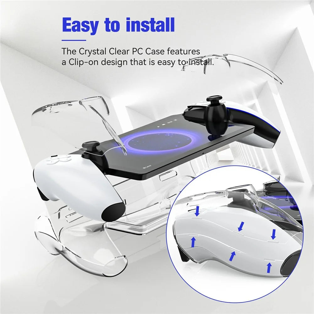 JYS P5187 For PS5 Portal Game Controller Crystal Clear Anti-Scratch PC Protective Case - 5