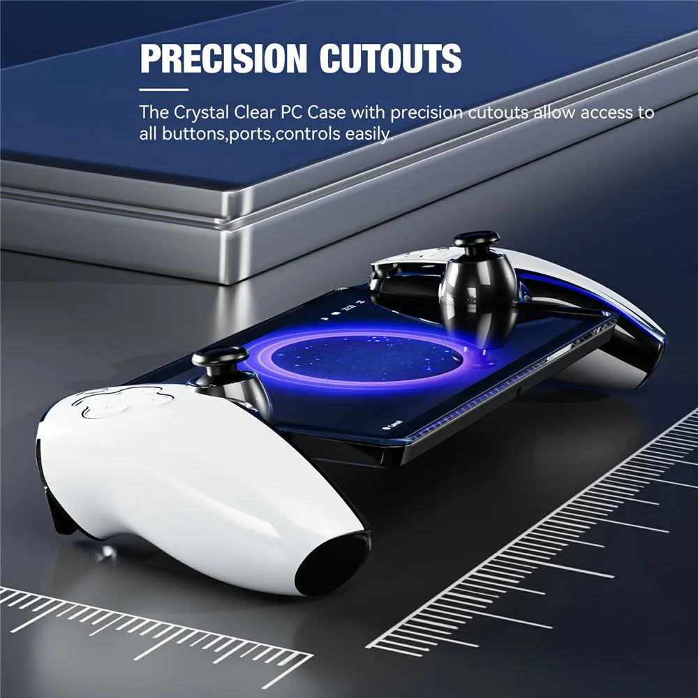 JYS P5187 For PS5 Portal Game Controller Crystal Clear Anti-Scratch PC Protective Case - 7
