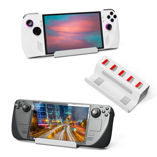 JYS RA003 Display Stand for Nintendo Switch  /  Steam Deck  /  ROG Ally Game Controller Desk Bracket with Memory Card Slot - 1