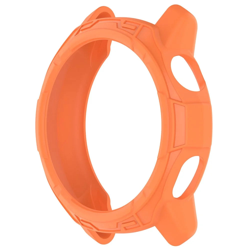 For Coros Pace 3 Anti-collision TPU Watch Case Hollow Protective Frame - Orange - 4