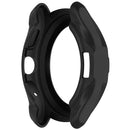 For TicWatch Pro 5 Shockproof TPU Watch Frame Case Half-Wrapped Smartwatch Protector - Black - 5