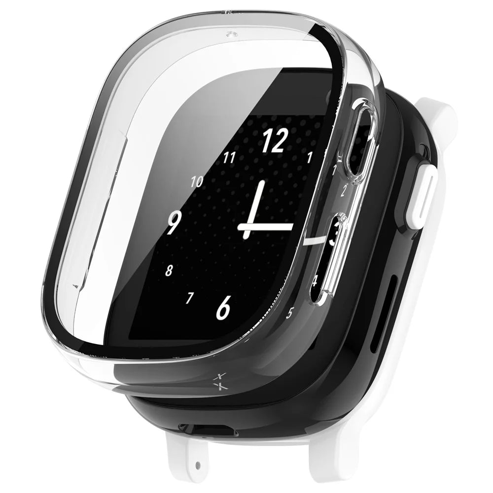Watch Case for Xplora X6 Play Hard PC Cover with Tempered Glass Screen Protector - Transparent - 1