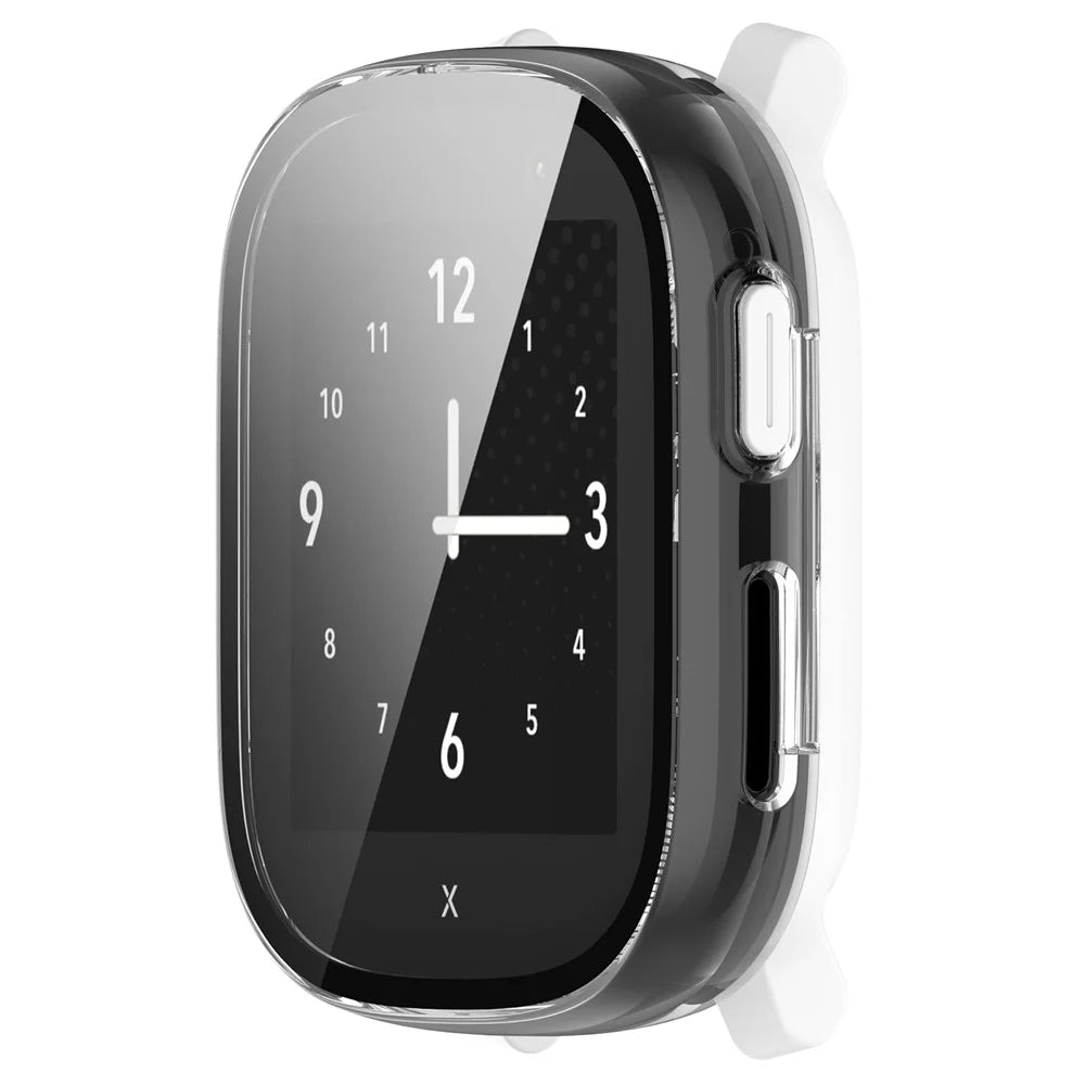 Watch Case for Xplora X6 Play Hard PC Cover with Tempered Glass Screen Protector - Transparent - 4