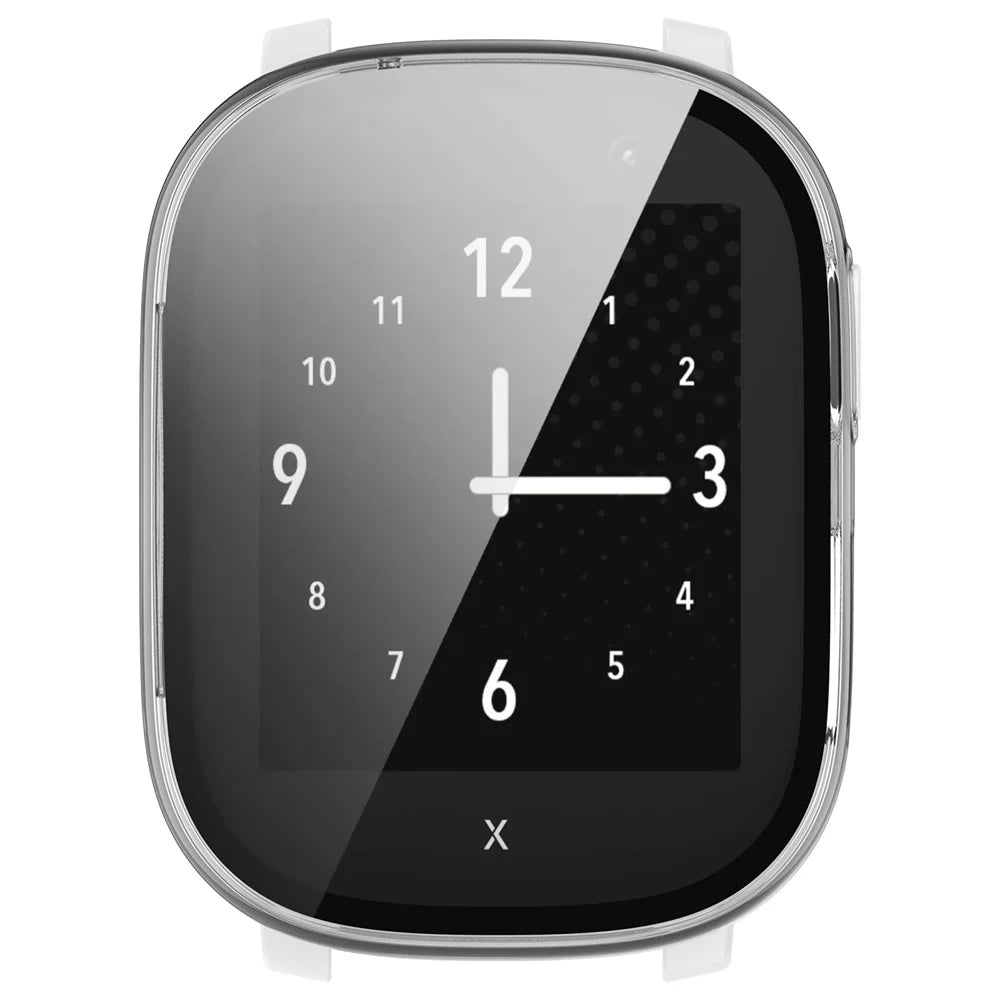 Watch Case for Xplora X6 Play Hard PC Cover with Tempered Glass Screen Protector - Transparent - 5