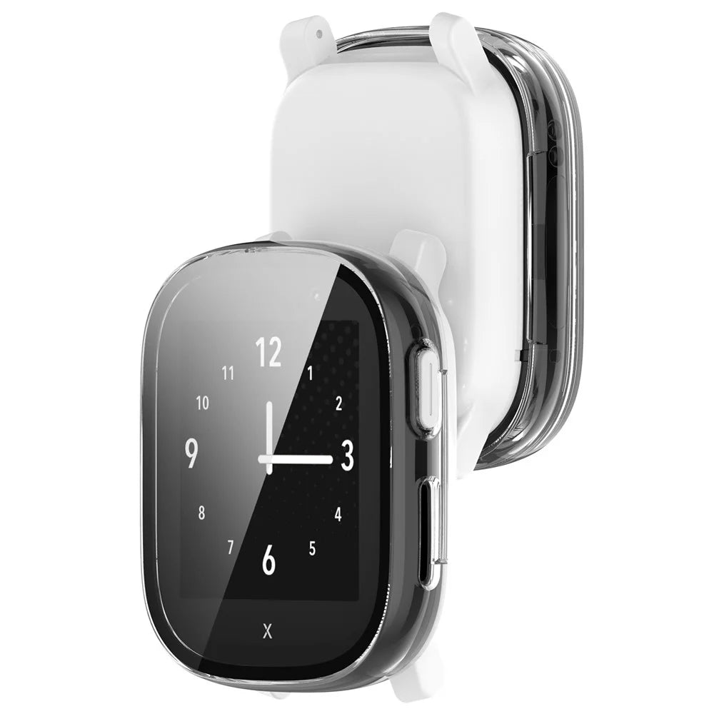 Watch Case for Xplora X6 Play Hard PC Cover with Tempered Glass Screen Protector - Transparent - 7