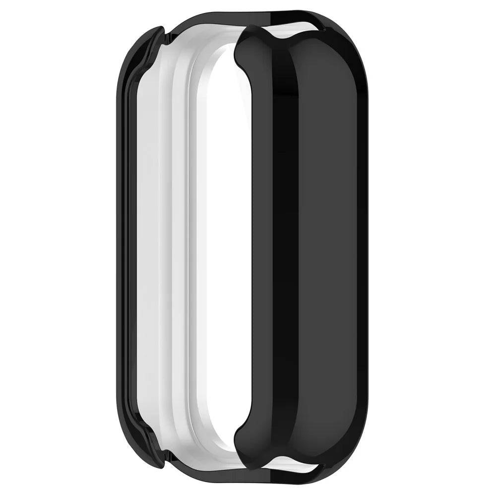 For Xiaomi Smart Band 8 Active / Redmi Band 2 TPU Watch Case Electroplating Frame Cover - Electroplating Black - 3