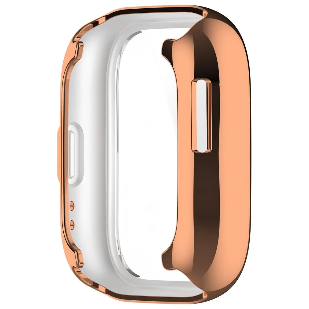 Watch Case for Huami Amazfit Active (A2211) Electroplating Frame TPU Cover - Electroplating Rose Gold - 4