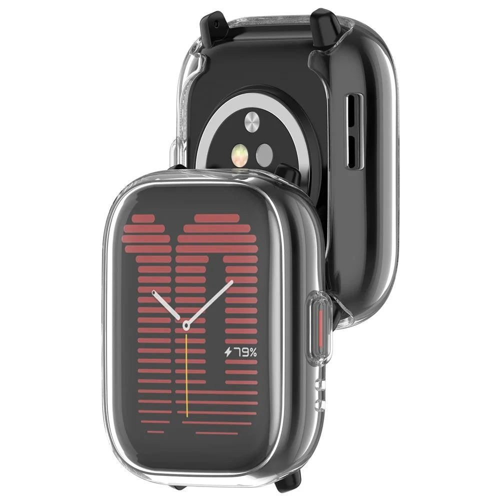 For Huami Amazfit Active (A2211) Soft TPU Watch Case Protective Cover - Transparent - 7