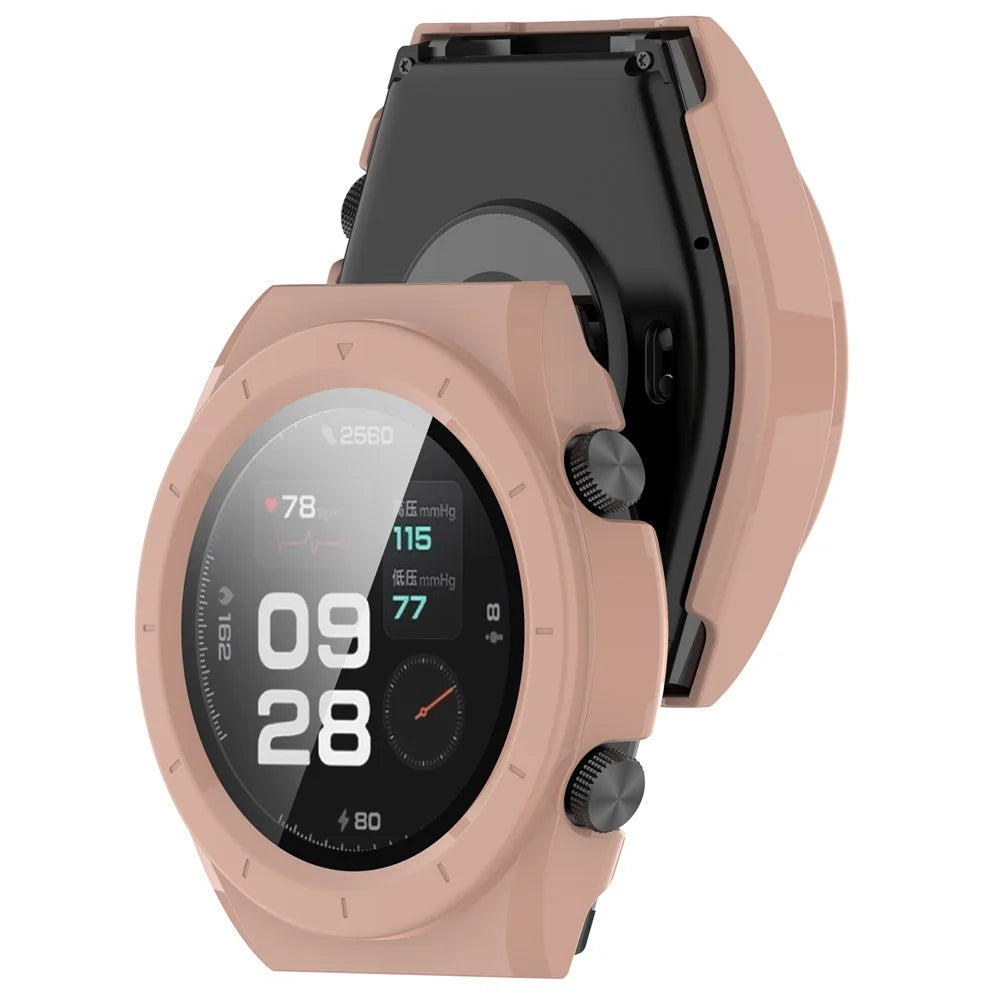 Protective Cover for Xiaomi Watch H1 Hard PC Watch Case with Tempered Glass Screen Protector - Pink - 7