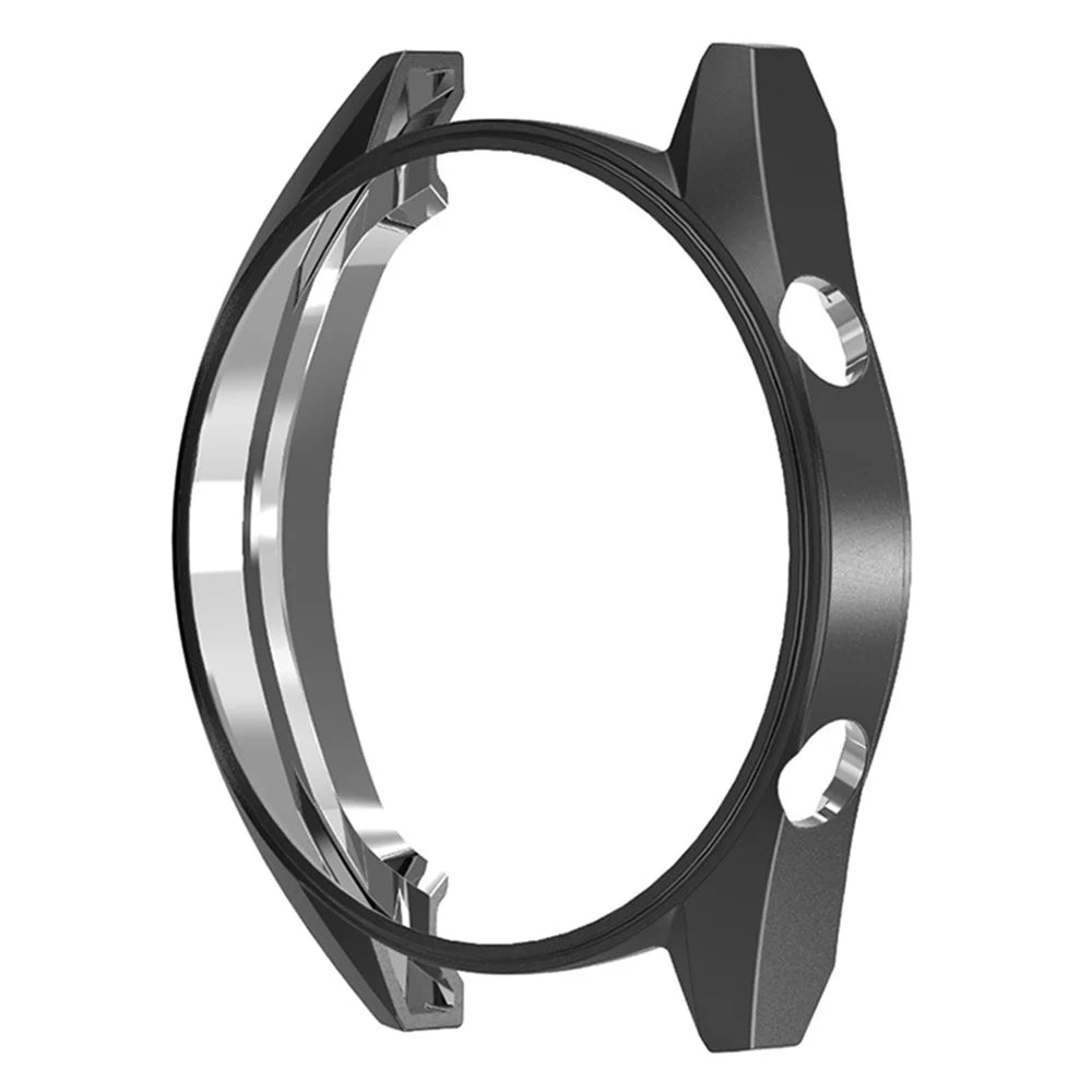 Huawei Watch GT / Watch GT 2 46mm / Watch GT 2 42mm Watch Case TPU Electroplating Frame Protector - Black - 2