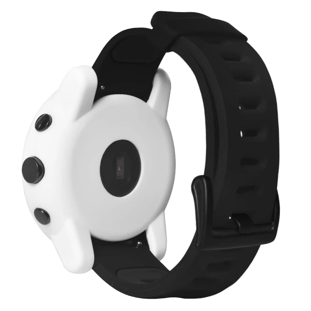 For Huami Amazfit Stratos 2 Watch Protective Frame Soft Silicone Drop-proof Cover - White - 5
