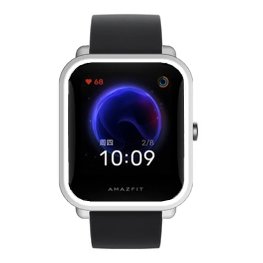 For Huami Amazfit Bip Pop / Bip / Bip U Watch Case Scratch-proof Soft TPU Frame Cover - White - 5