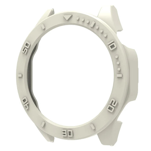 For Huawei Watch GT 4 46mm Protective Case Hard PC Hollow Frame Watch Cover with Dial Plate - White - 1