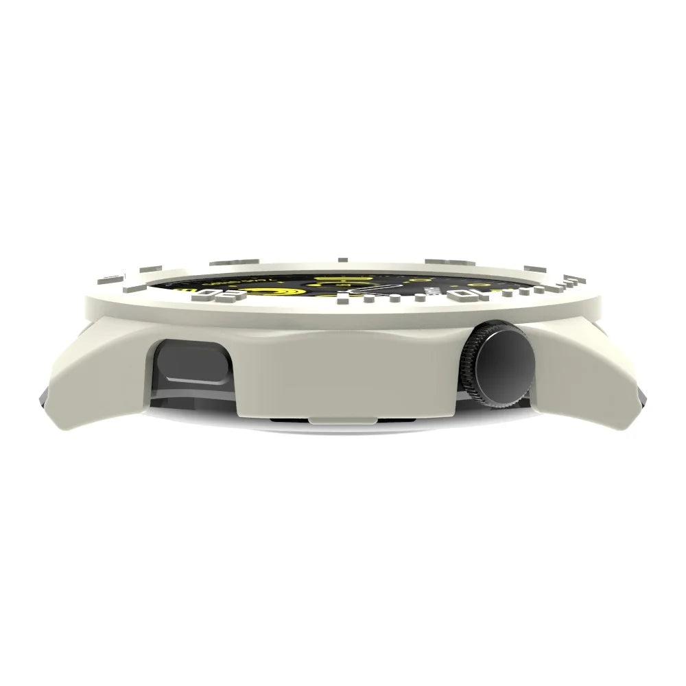 For Huawei Watch GT 4 46mm Protective Case Hard PC Hollow Frame Watch Cover with Dial Plate - White - 2