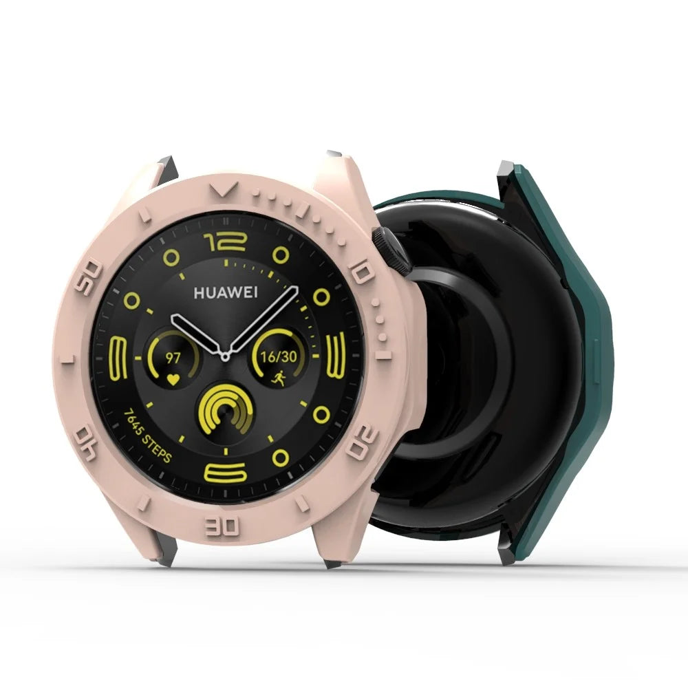 For Huawei Watch GT 4 46mm Protective Case Hard PC Hollow Frame Watch Cover with Dial Plate - White - 3